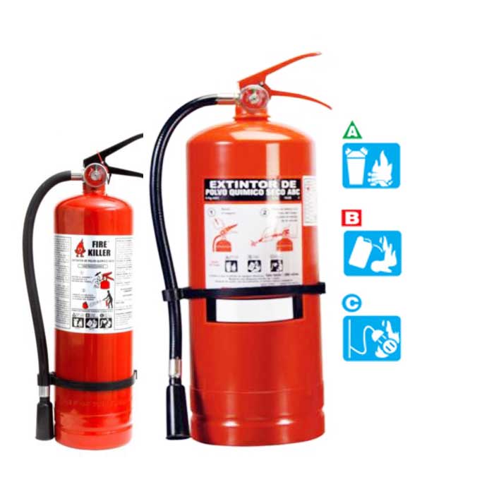 Extintor de Polvo Químico Seco ABC EXTIN-FLAM (2 KG)